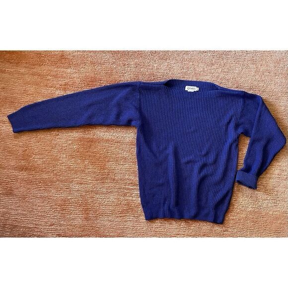 Vintage Rafaella  Silk  Blend Blue Women’s Long Sleeves Sweater Size M - Picture 1 of 6